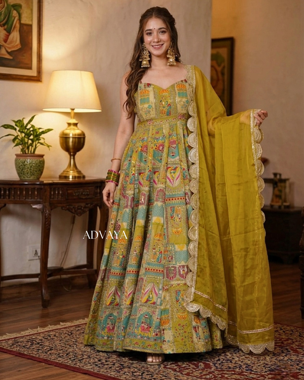 AVYUKTA Heavy Embroidered Suit Set