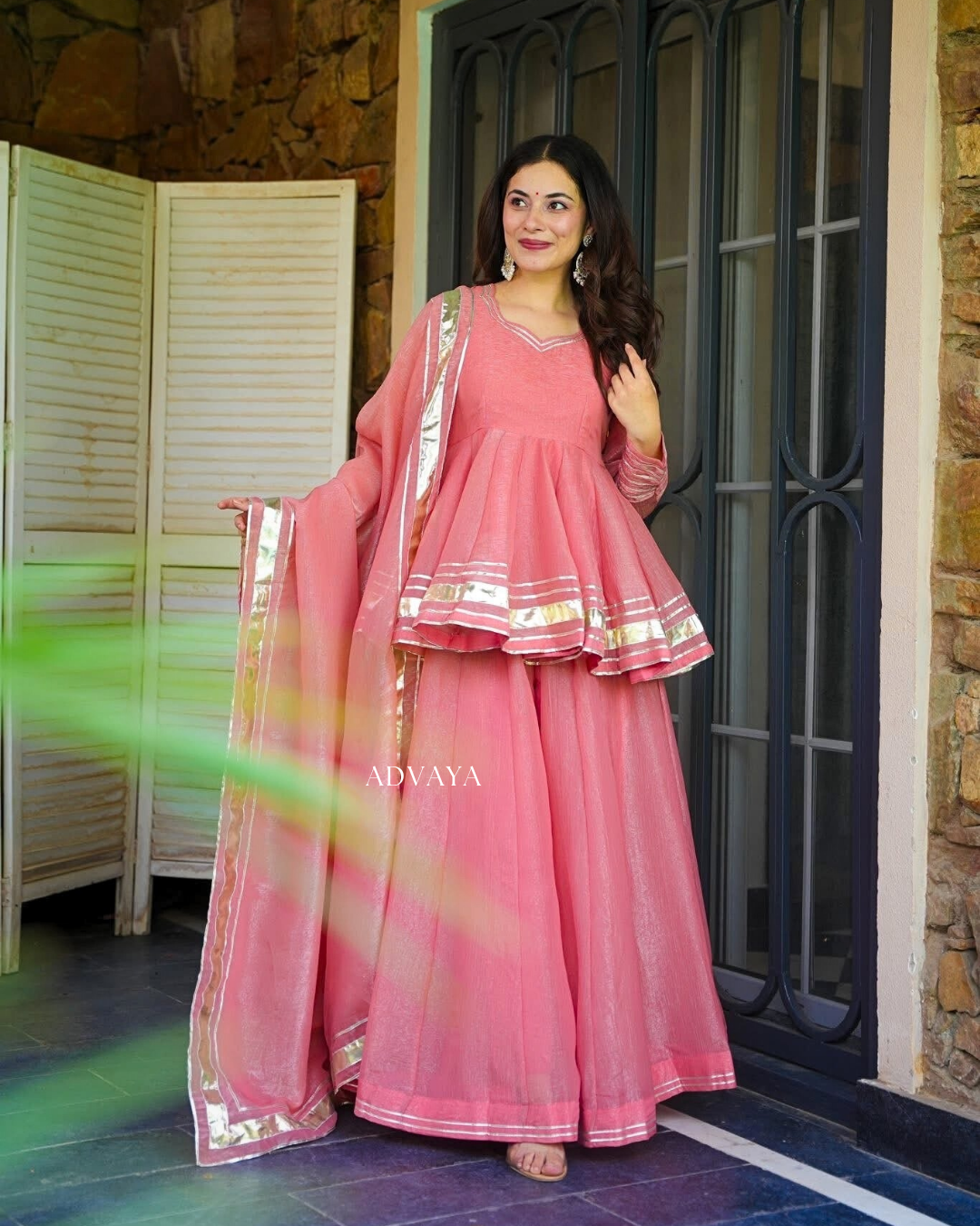 ATHIYA Tissue Kurta Set
