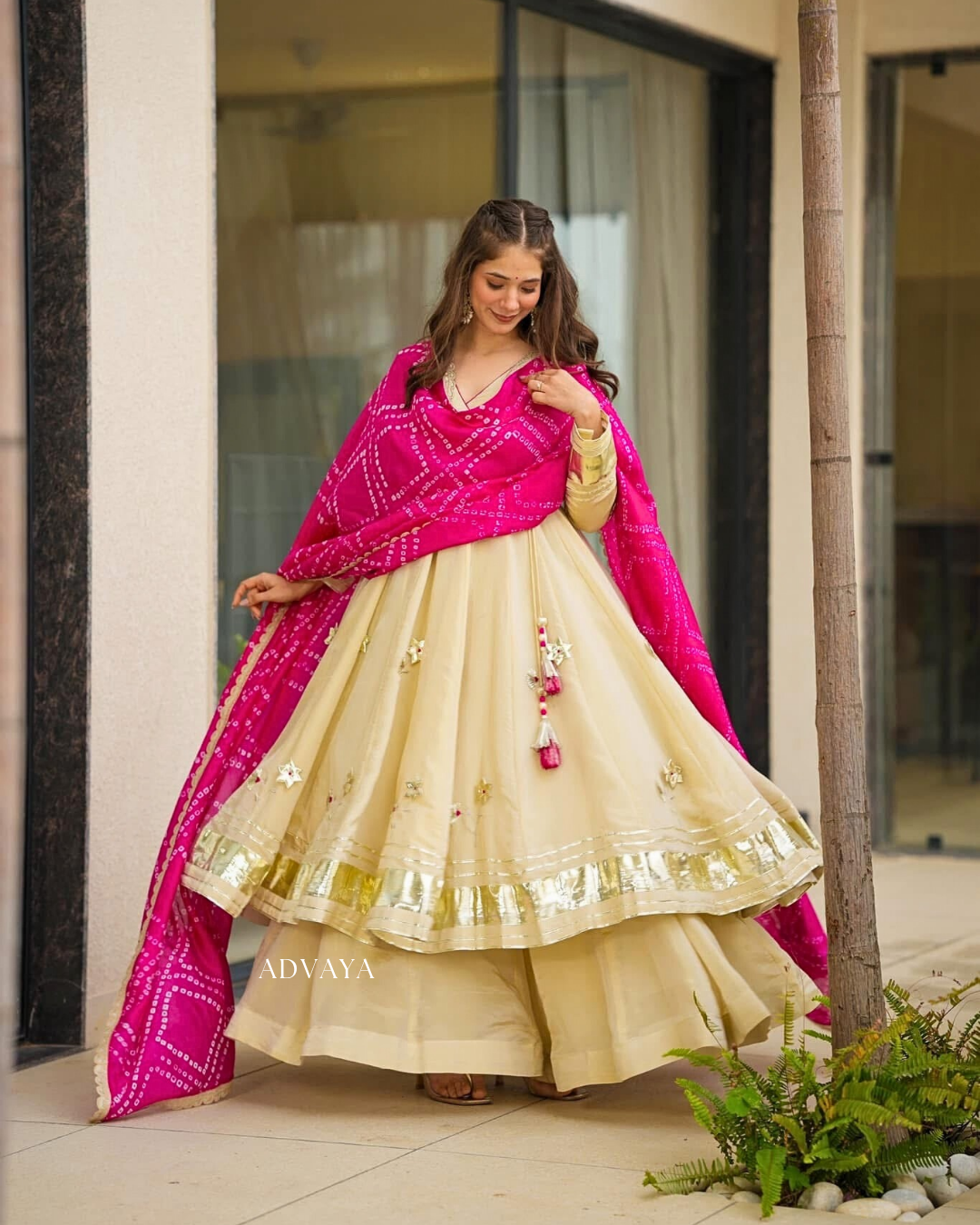 NIVARA Blush Ivory Long Suit Set