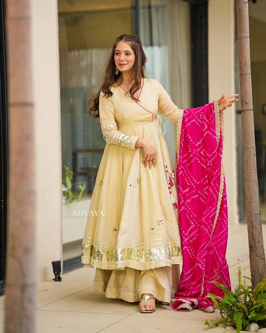 NIVARA Blush Ivory Long Suit Set