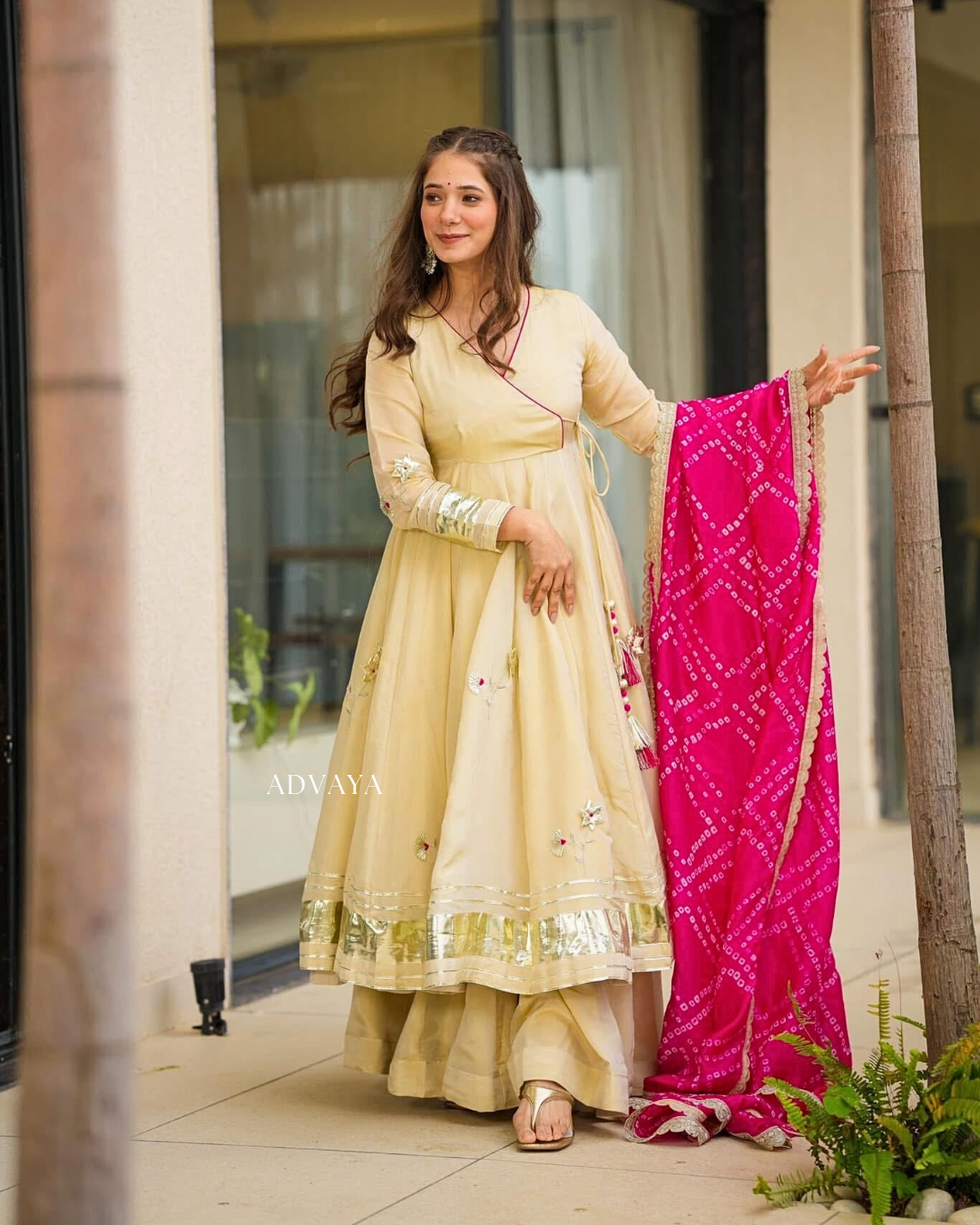 NIVARA Blush Ivory Long Suit Set