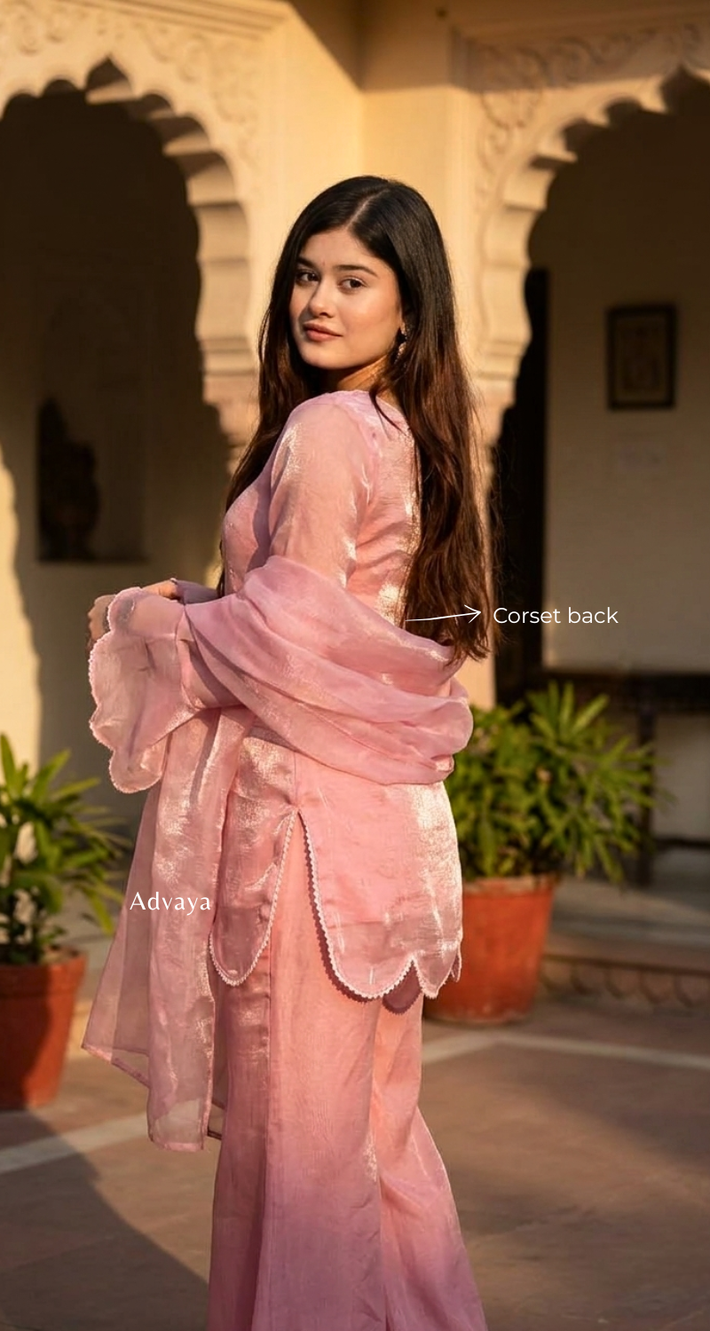 NOOR tissue Silk Kurti Set