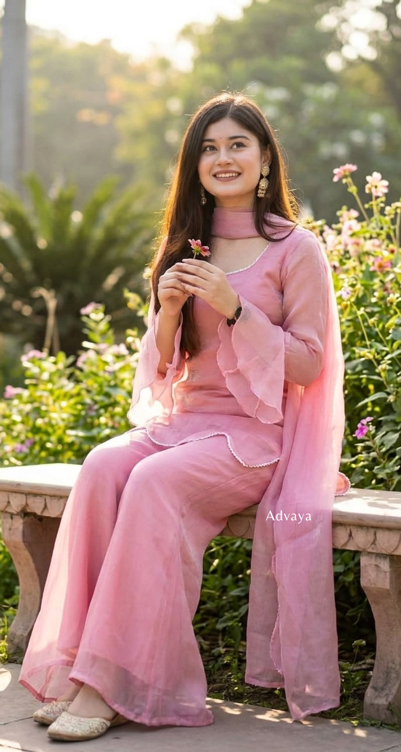 NOOR tissue Silk Kurti Set