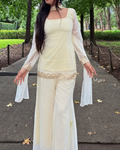 HEER AKSHI Tissue Georgette Kurti Set