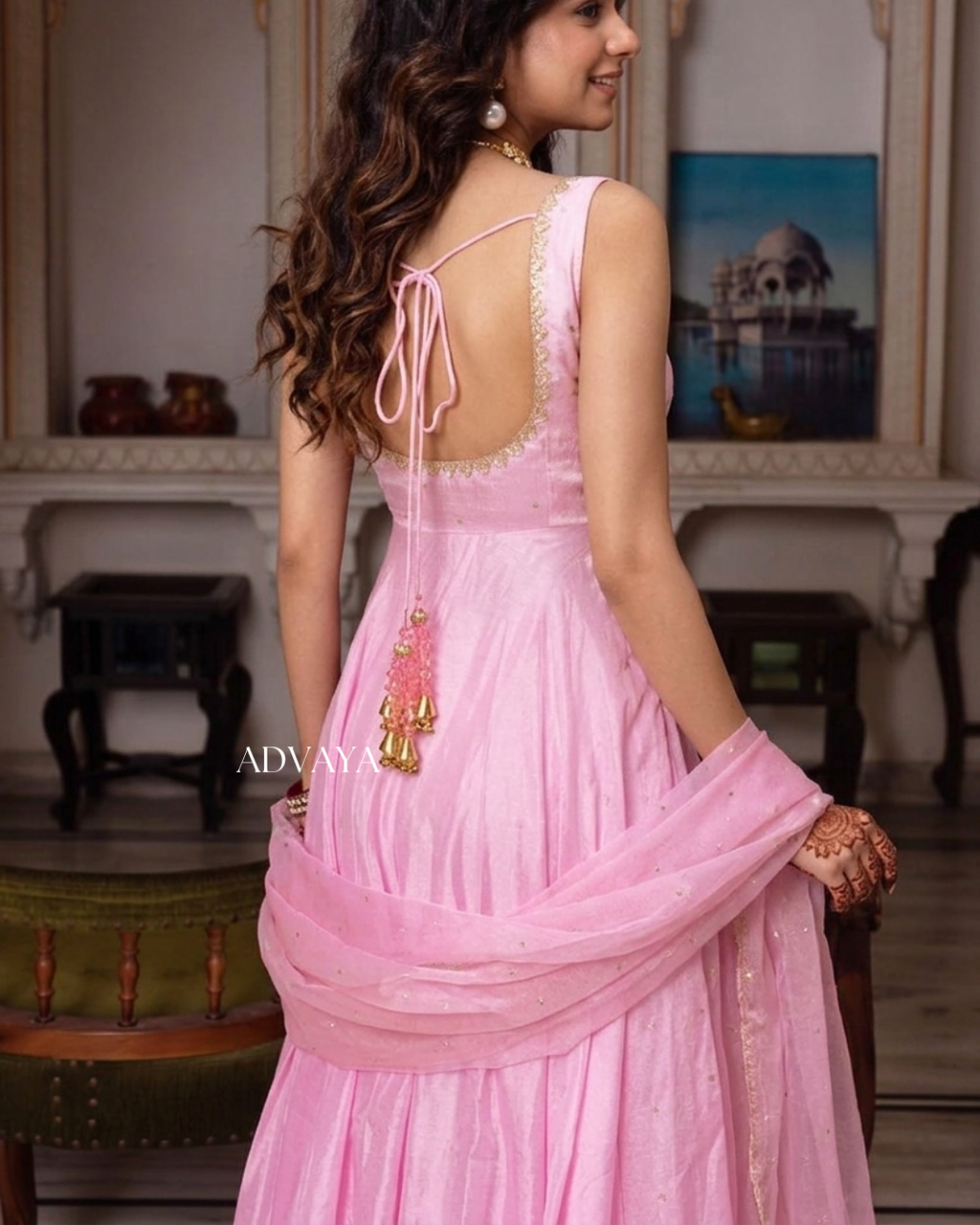 MEHER Baby Pink Suit Set